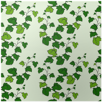 Ivy Vector Hand Drawn Seamless Pattern Poster • Pixers® - Euclidean Vector (400x400)