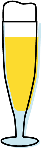 Pils Illustration - Champagne Stemware (301x536)