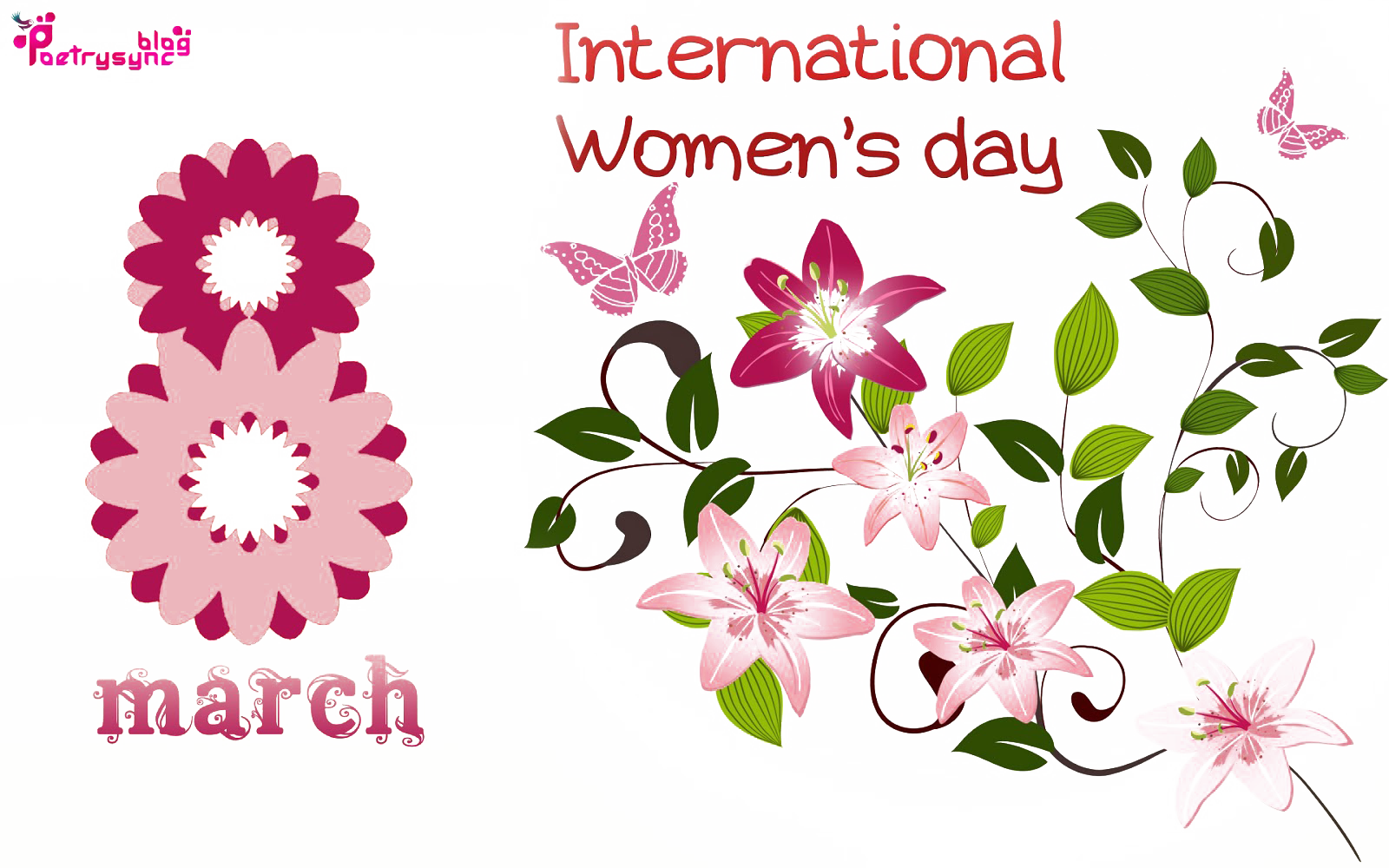 8 March Png File Download Free - March 8 Happy Women's Day 2018 (1600x1000)