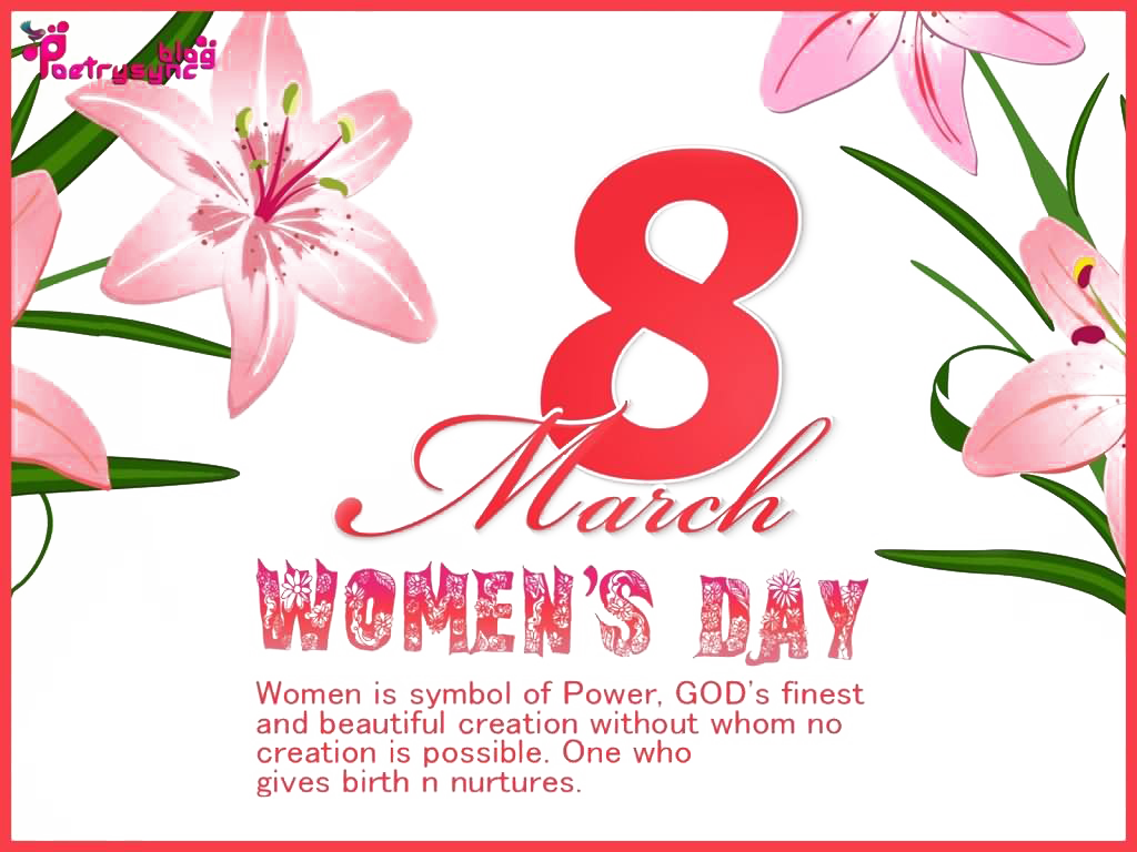 8 March No Background - Happy Women's Day 2018 (1024x768)