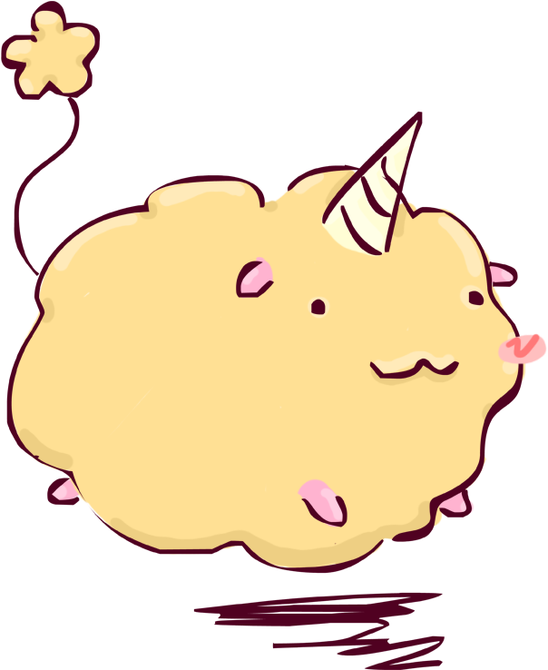 A Soft Fluffy Cloudicorn - Unicorn (654x764)
