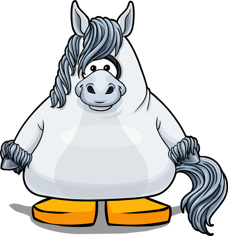 Unicorn Costume Pc - Club Penguin (744x768)