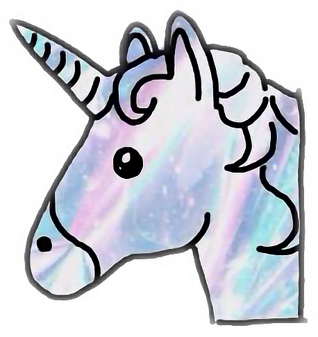 Emoji Unicorn Love Cute Galaxy Freetoedit - Tapety Bff (458x486)