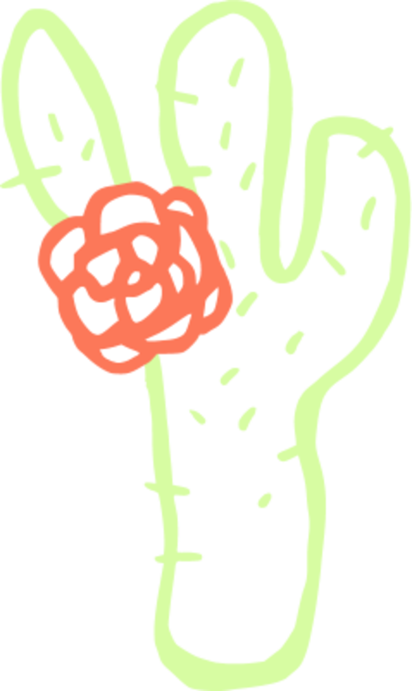 Plants, Cactus, Flower, Daffodil, Cartoon, Plant - Flor Do Sertão (600x1004)