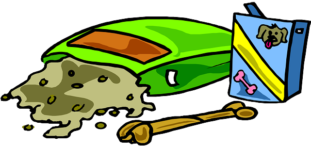 Animals, Food, Cartoon, Dog, Mammals, Toy, Bag, Plastic - Pet Food Clip Art (640x320)