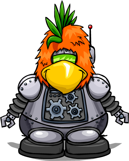 Robo Bird - Club Penguin (420x525)