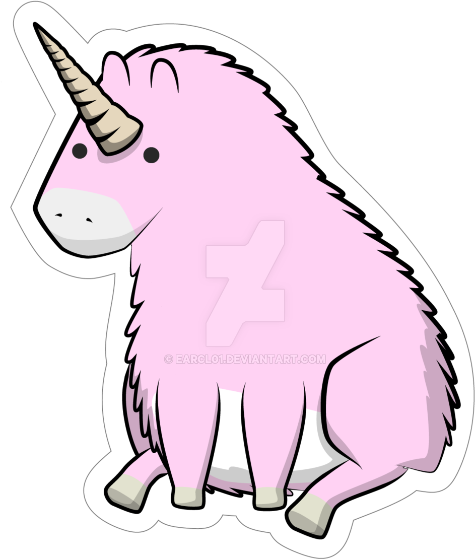 Pink Fluffy Unicorn By Earcl01 Pink Fluffy Unicorn - Pink Fluffy Unicorn (1024x1199)