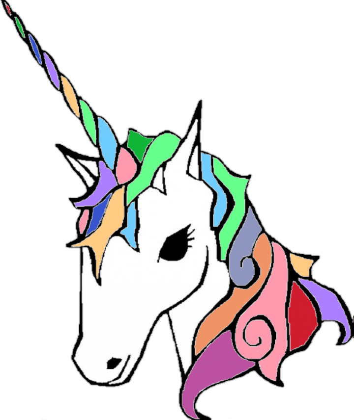 Unicorn Unicornio Colors Colores - Easy To Draw Unicorn (720x856)