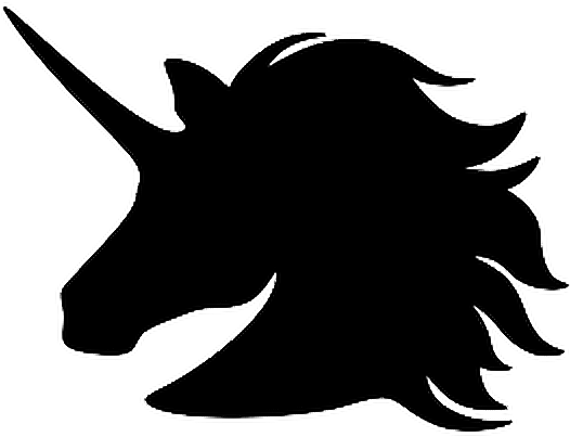 Unicorn Silhouette Clip Art - Unicorn Stickers For Walls (526x524)