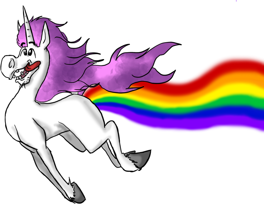 I Would Like To Finish With A Quote That Legendhunter - Unicorn Rainbow Fart (1024x763)