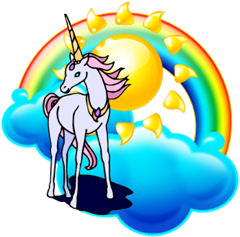 Unicorns - And - Rainbows - Sunshine Unicorns And Rainbows (356x367)