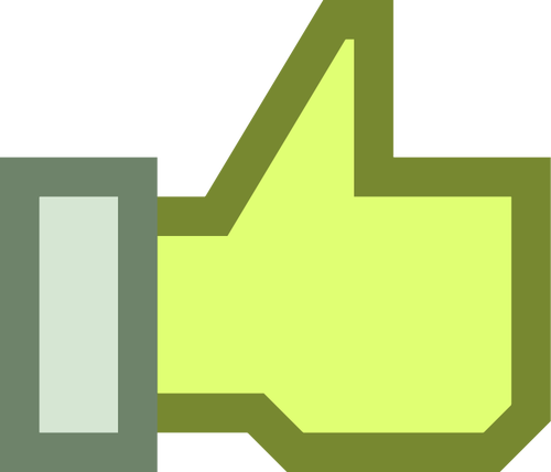 Pixel Art Thumbs Up Vector Illustration - Agree Clipart (500x428)