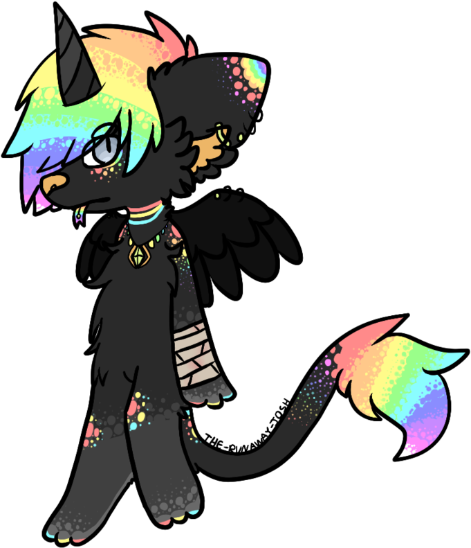 [auction] Rainbow Punk Unicorn - Punk Unicorn (1000x1000)