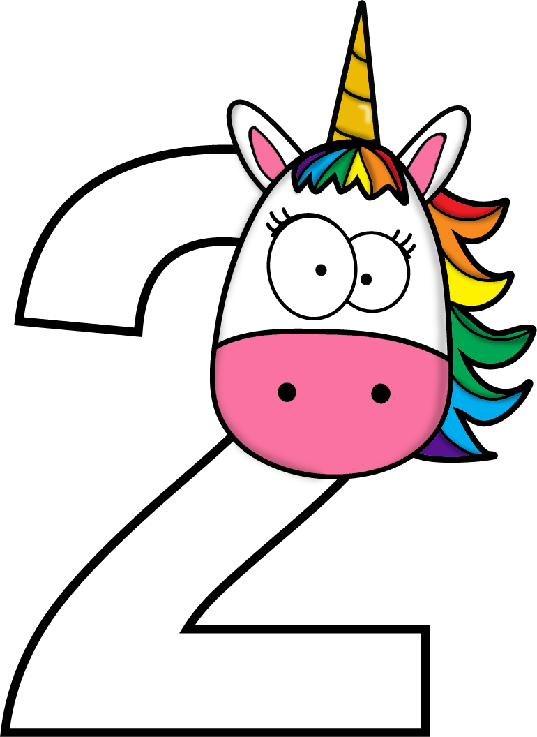 Escuela - Unicornios Con Numeros (770x1056)