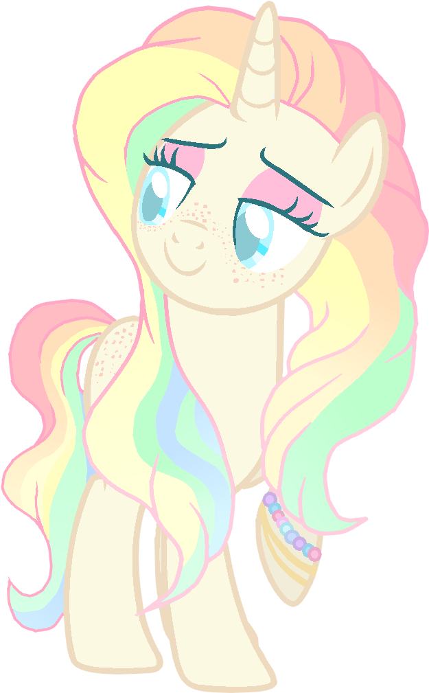 Starry Rainbow The Unicorn By Syvu - Illustration (936x1064)