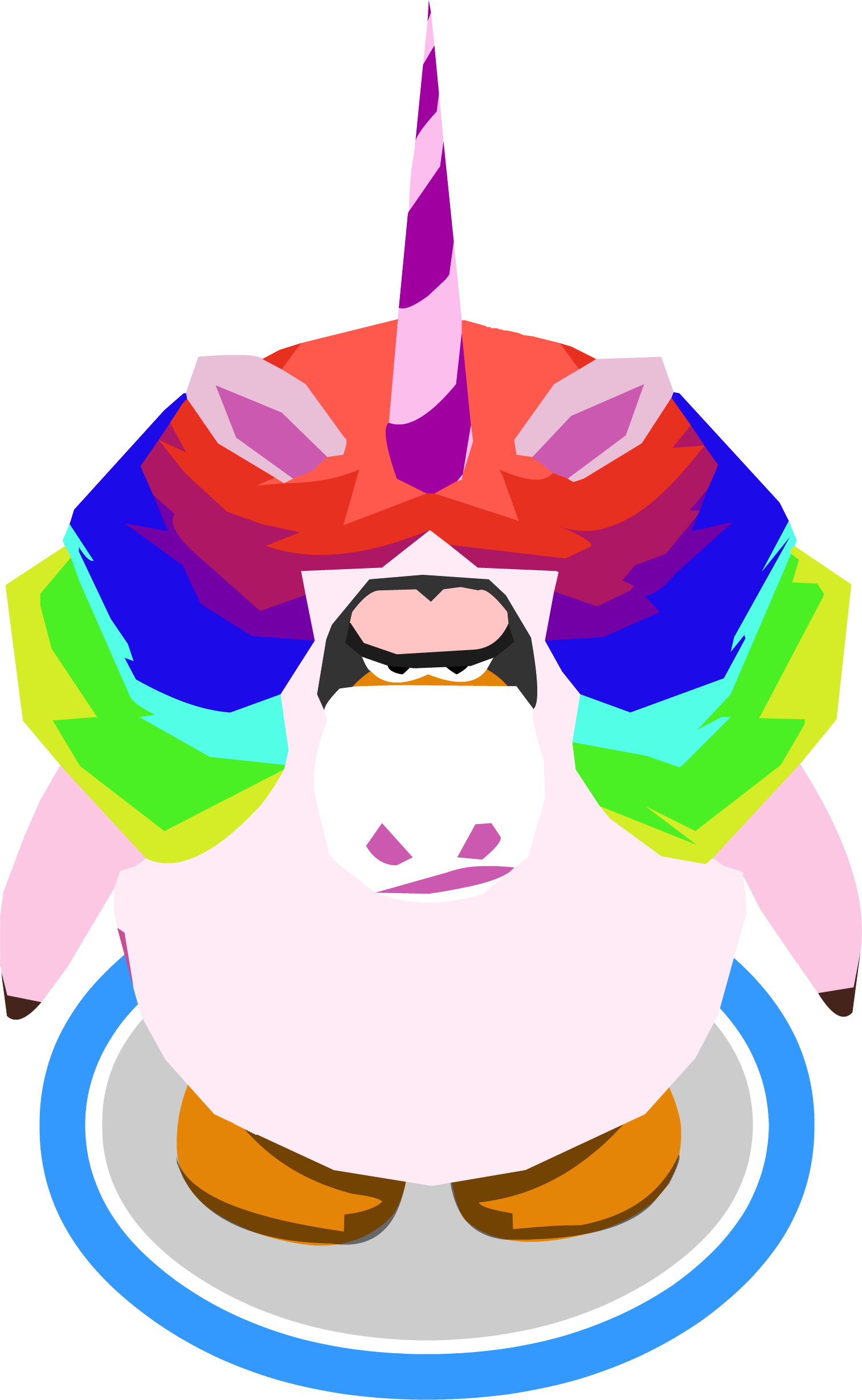 Rainbow Unicorn Outfit In-game - Game (1513x2455)