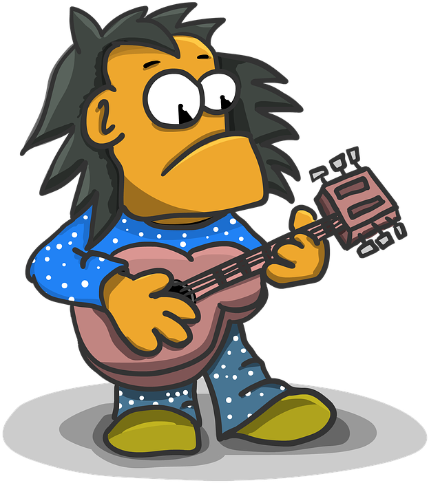 Elvis Cartoon Pictures 21, Buy Clip Art - Gambar Kartun Bermain Gitar (1280x1280)