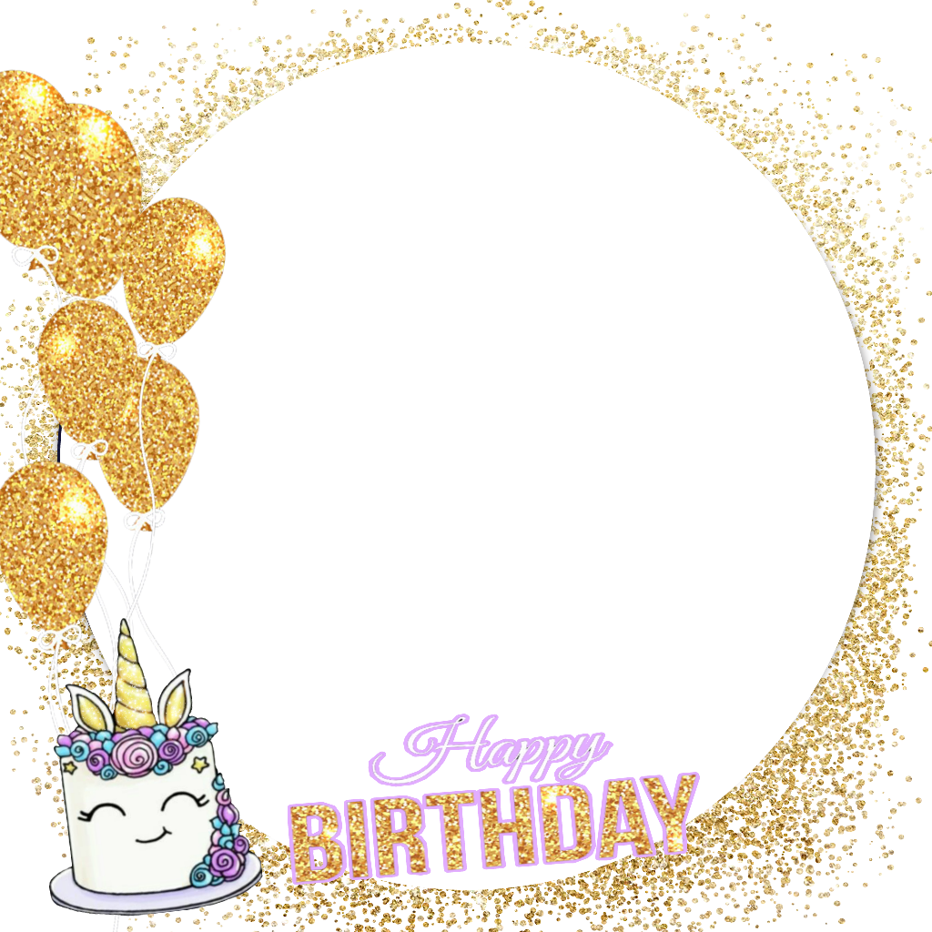 Happybirthday Unicorn Frame Unicornio Cake Balloons - Childs Play Bracelet (1024x1024)