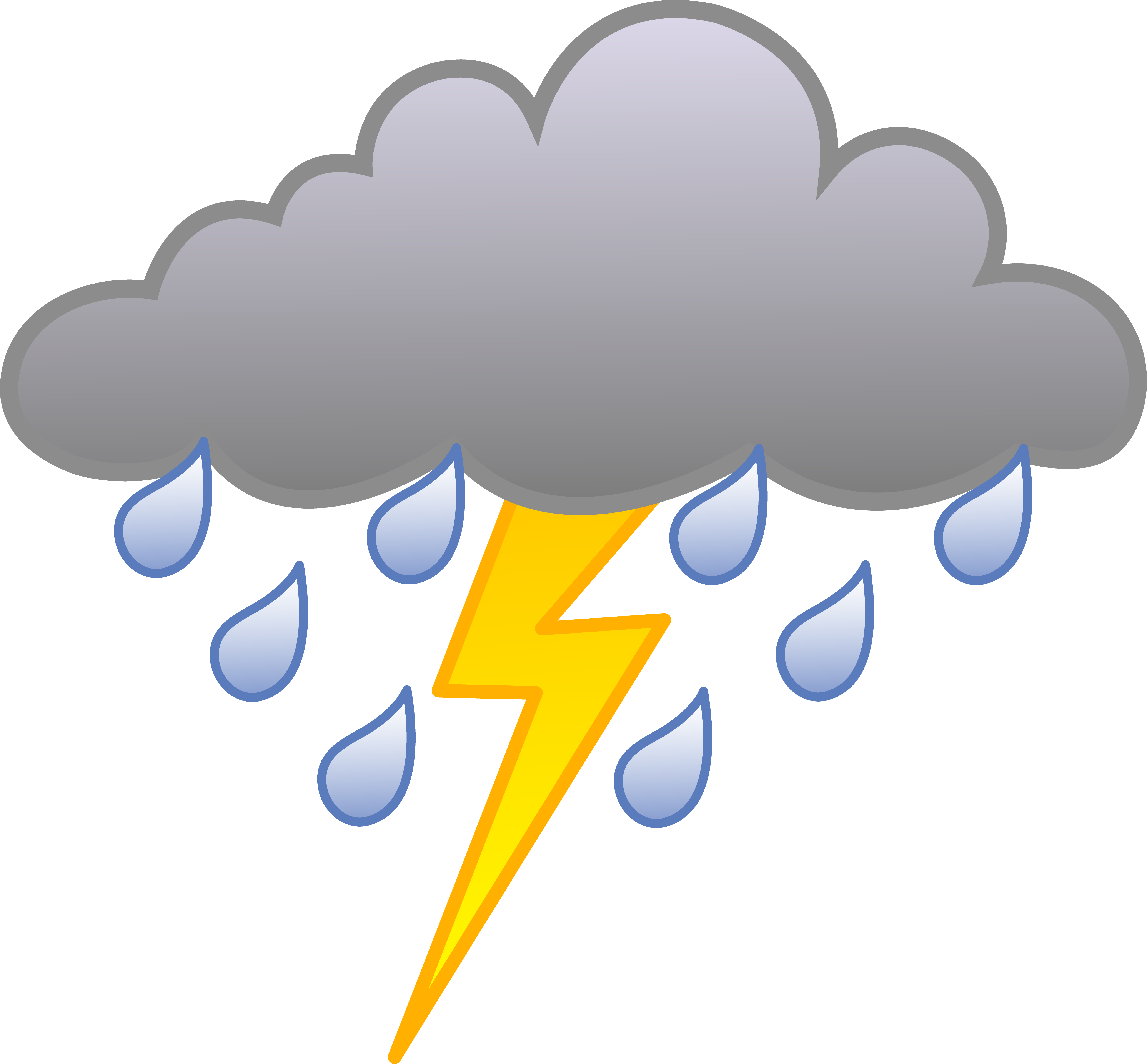 Rainy Weather Clipart Free To Download - Stormy Clip Art (5277x4894)