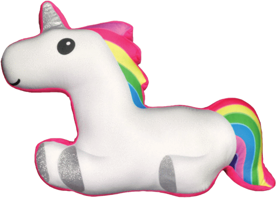 Rainbow Unicorn Glitter Microbead Pillow - Big Mouth Toys Unicorn Sprimkler (550x550)