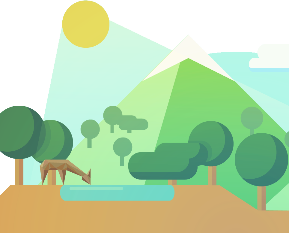 Illustration Of A Nature Scenery - Landscape (963x789)
