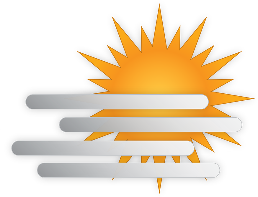 Summer Weather Cliparts 25, Buy Clip Art - Desenho Animado Do Tempo Nublado (901x720)