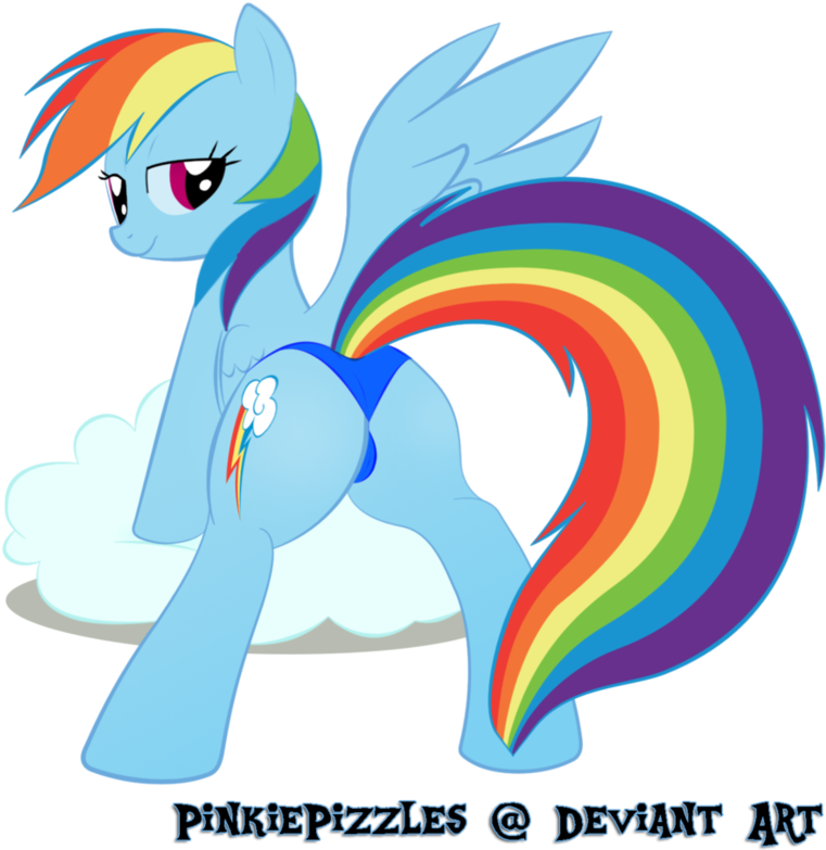 Weather Mare Rainbow Dash By Pinkiepizzles - Rainbow Dash No Background (886x902)