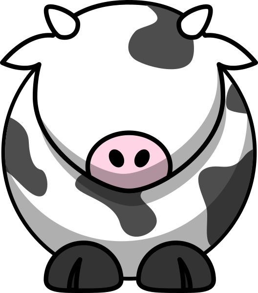 Draw Cartoon Cow (528x598)