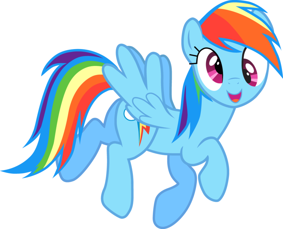 Derpy Rainbow Dash Vector By Affanita - Derpy Rainbow Dash (900x731)