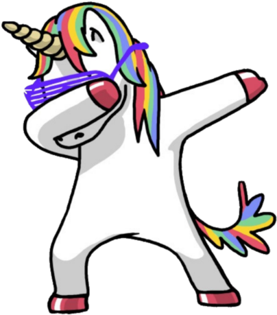 Emojiface Unicorn Unicornio Magic Magico Emoji Emoticon - Unicorn Dabbing (470x470)