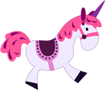 Pink Unicorn Png (350x350)