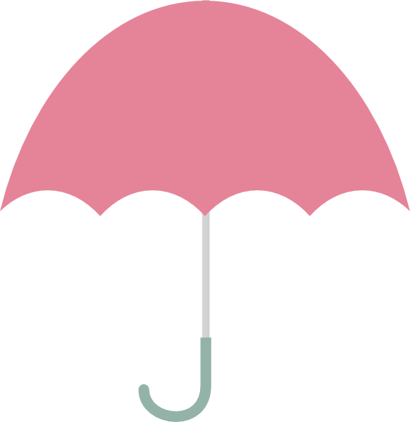 Pink Umbrella Clip Art (582x599)