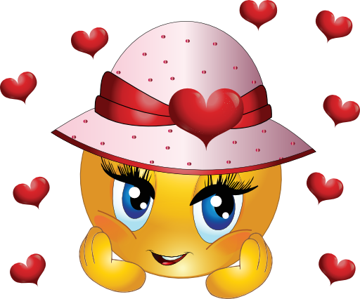 Cute Girl Smiley Emoticon Clipart - Cute Girl Emoji (512x426)