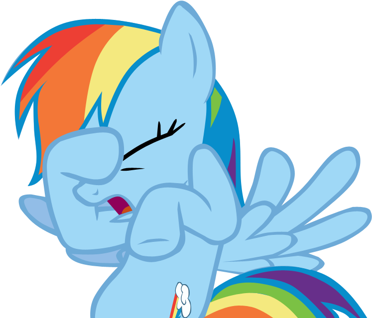 Rainbow Dash Facehoof Vector By Simpurr - Rainbow Dash Hoof Palm (922x720)
