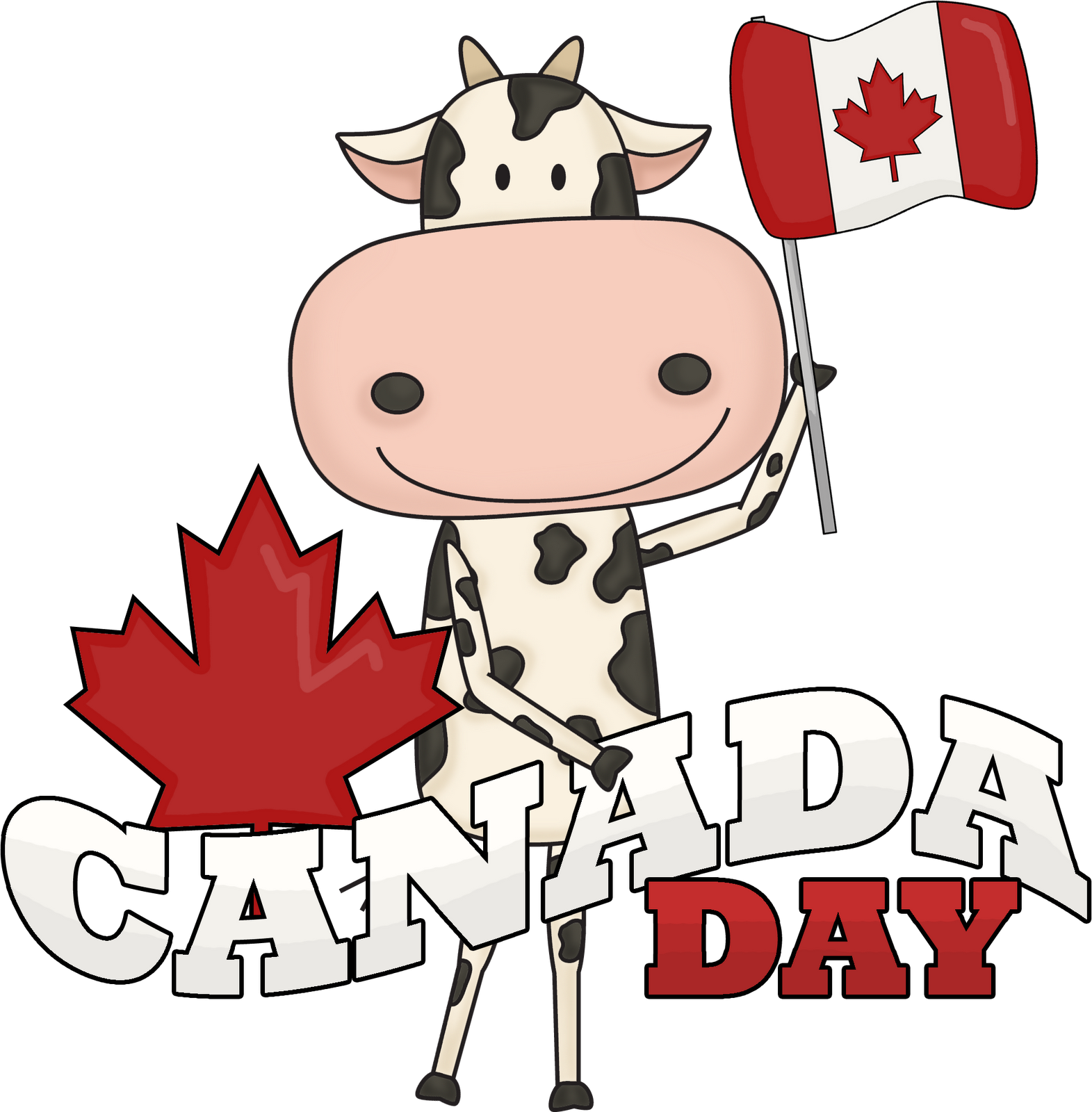 Simple Chick Fil A Clip Art Medium Size - Canada Day Clipart Png (1571x1600)
