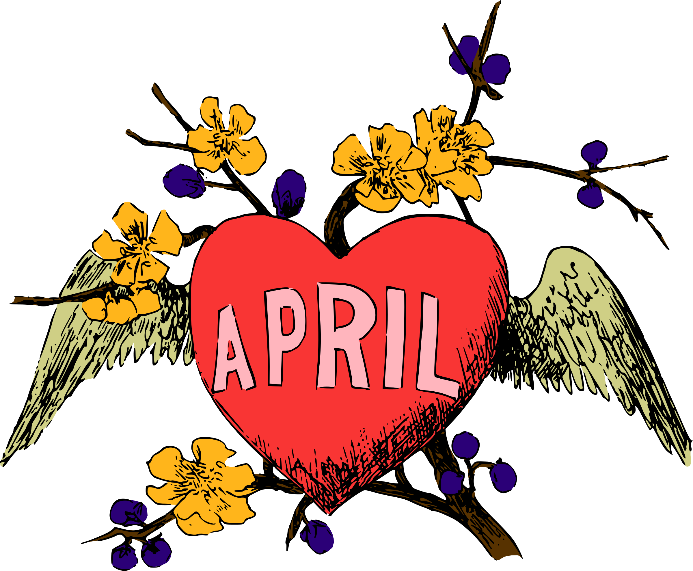 Clipart - Transparent April Png (2400x1977)