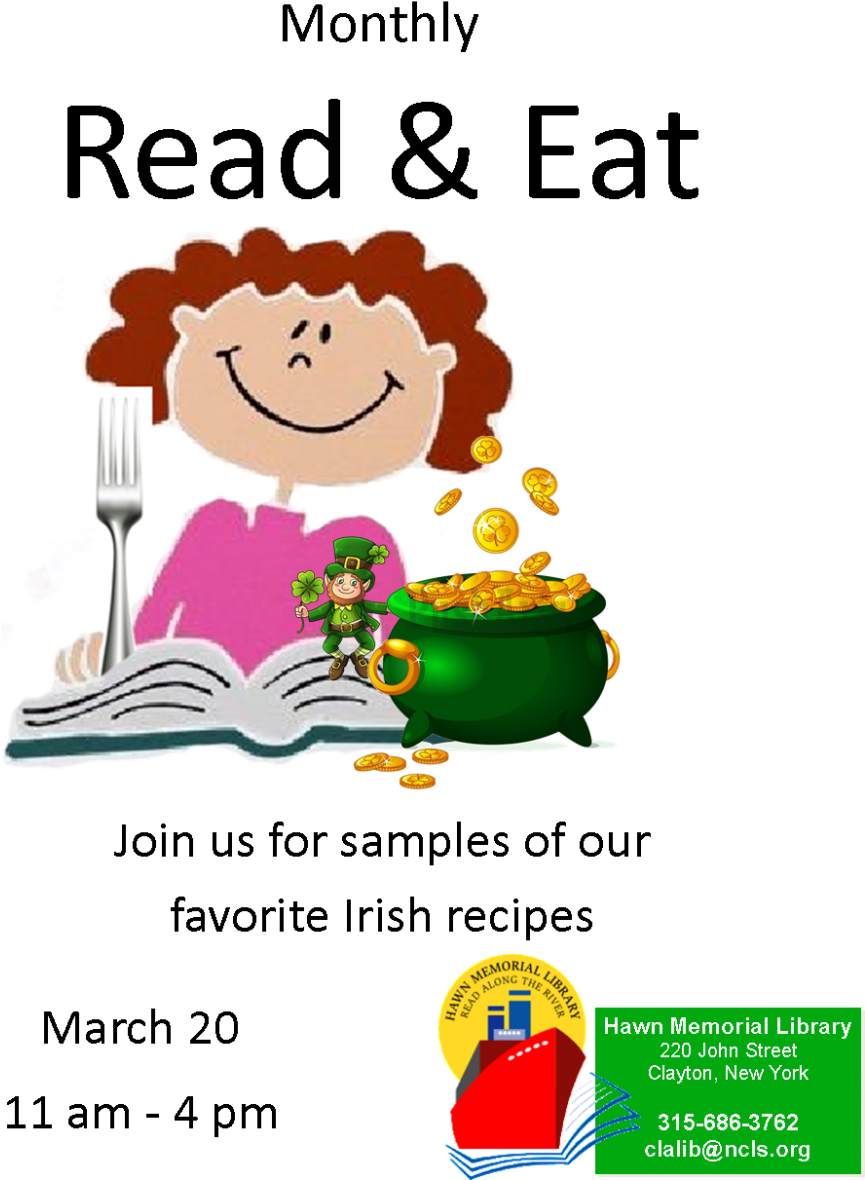 Our Menu This Month - Eat And Read Clipart (930x1200)