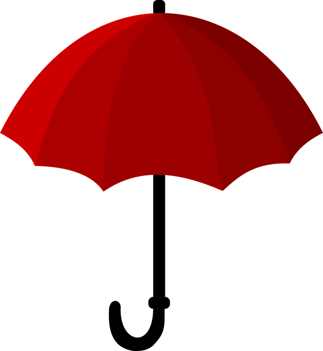 Shower Umbrella Cliparts 14, Buy Clip Art - Guarda Chuva Desenho Vermelho (662x720)