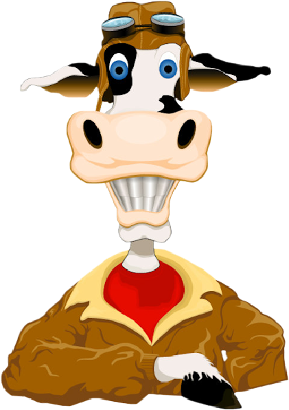 Cute Cows Funny Cartoon Clip Art Images Free To Download - Demain C Est Vendredi (600x600)
