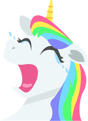 Unicorn Stickers Pack Messages Sticker-6 - Illustration (297x408)