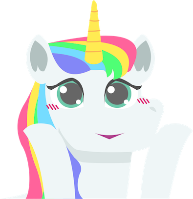 Unicorn Stickers Pack Messages Sticker-8 - Cartoon (395x408)