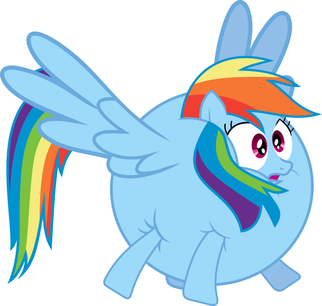 Mlp Rainbow Dash Balloon (1076x1024)