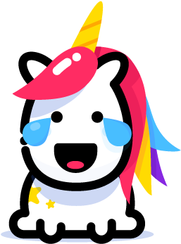 Lily Unicorn Stickers Messages Sticker-5 - Unicorn Dribbble (408x408)