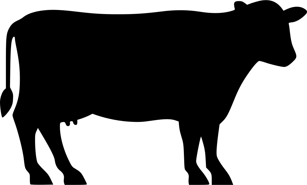 Dairy Cow Comments - Cow Silhouette Clip Art (980x592)