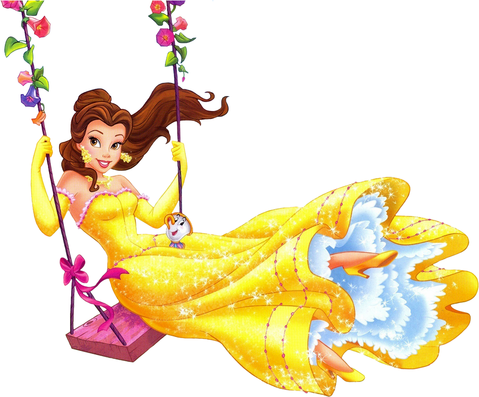 Swings Cliparts - Beauty And The Beast (1000x825)