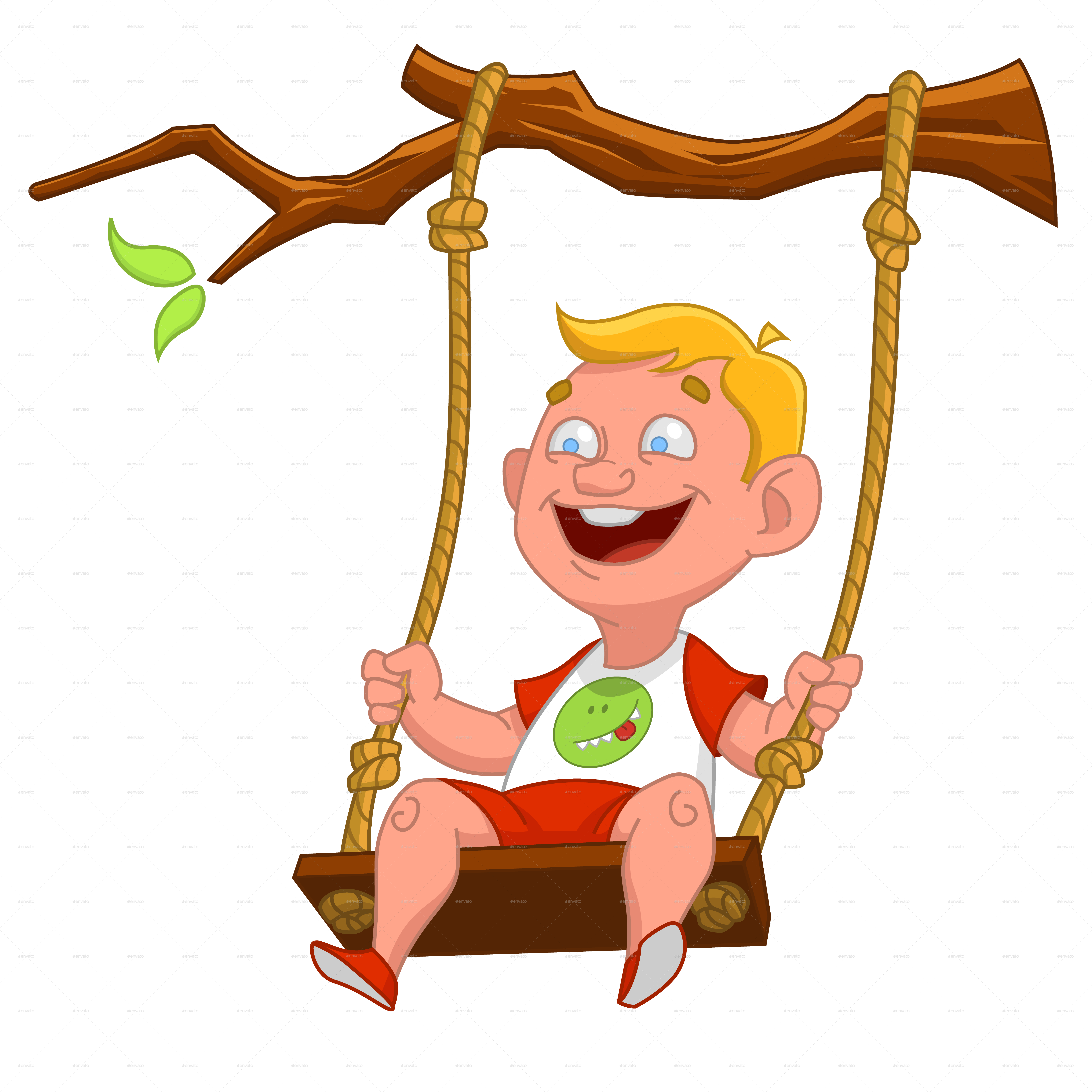 Swing Clipart Childhood - Child (6000x6000)