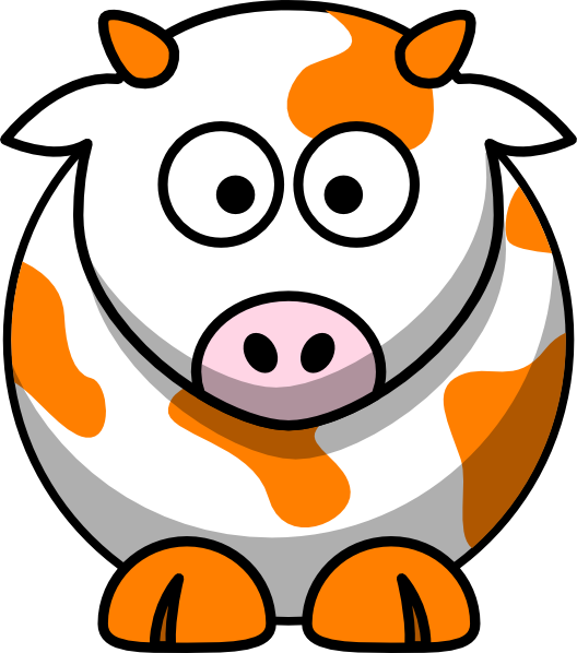Draw Cartoon Cow (528x598)