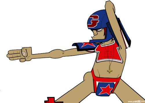 Clipart Swing - Rock The House Gorillaz (500x375)