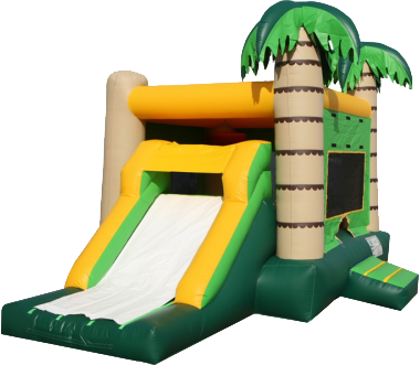 Revolution Bouncy Castles - Pam Tree Bounce House (380x331)