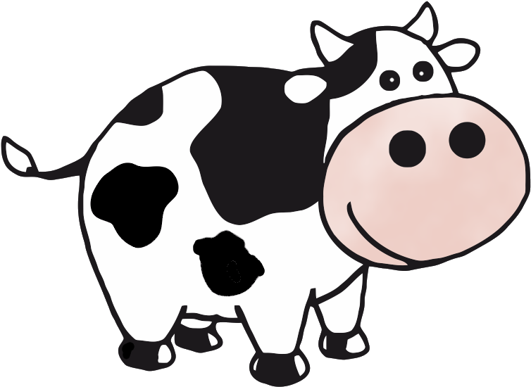 Cow Clipart Money - Cow Clip Art Png (800x611)